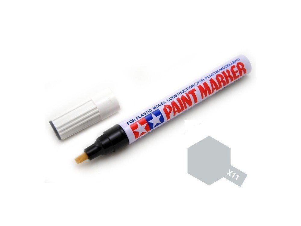 Tamiya 89011 X-11 Marqueur de peinture argent chromé