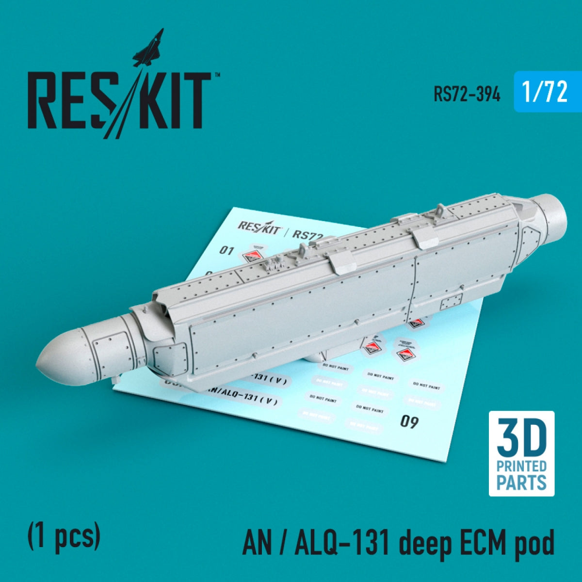 RESKIT RS72-0394 AN / ALQ-131 POD ECM PROFONDE (IMPRIMÉE EN 3D) 1/72