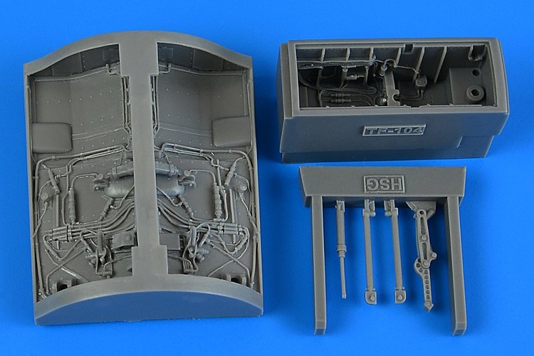 Baie de train d'atterrissage Aires 4881 TF-104 Starfighter pour Hasegawa 1/48