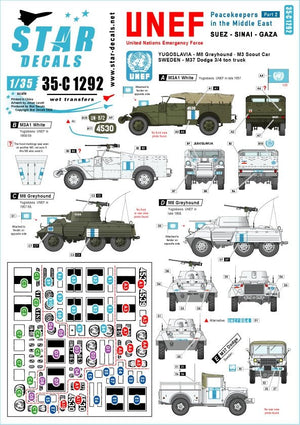 Star Decals 35-C1292 Casques bleus au Moyen-Orient 2 1/35