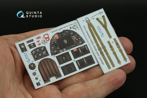 Intérieur imprimé en 3D et coloré sur papier décalcomanie pour Spitfire Mk.IXc (Airfix) Quinta Studio QD24009, échelle 1/24  – immagine 9