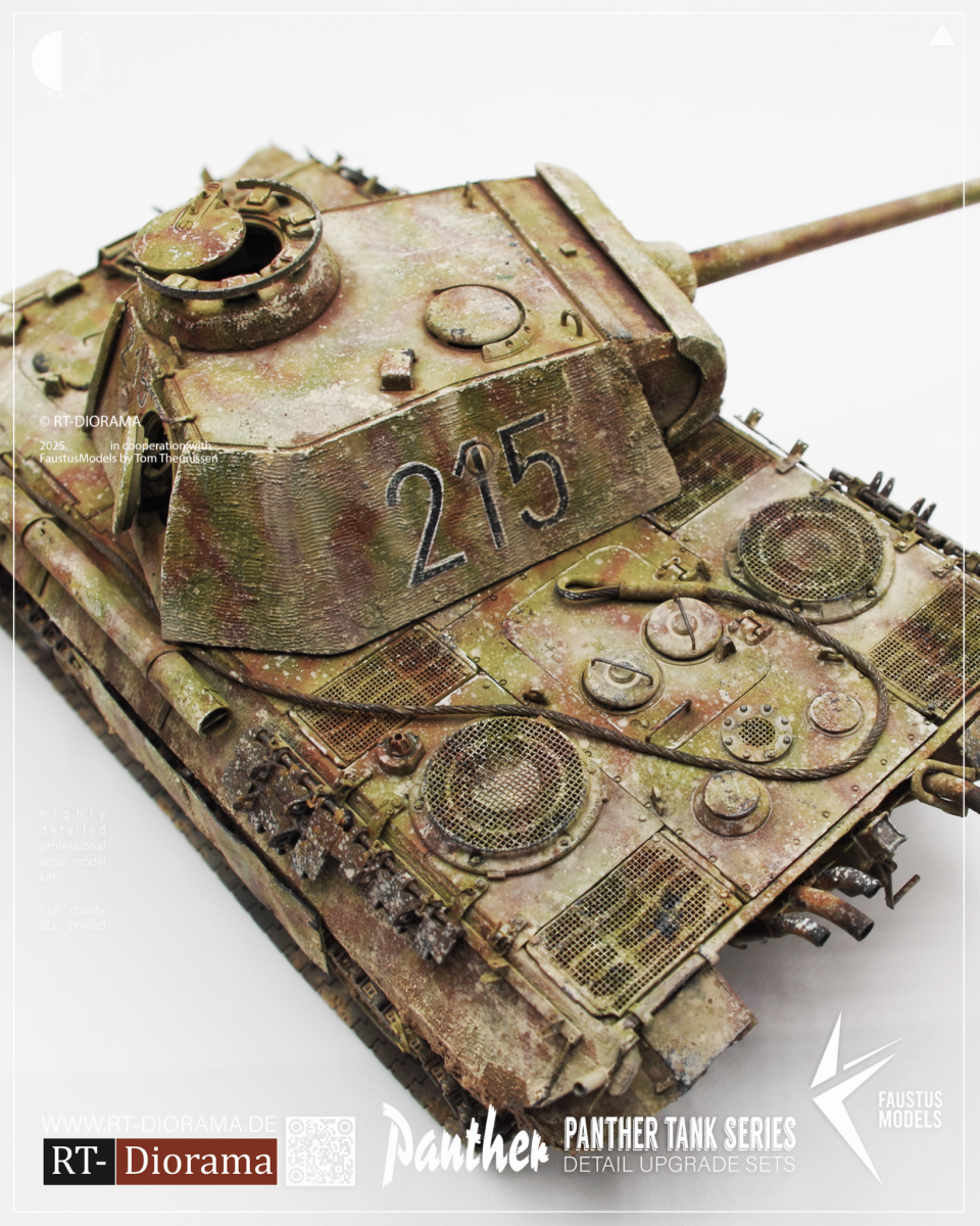 Faustus Models FM35026 Panther A Engine Details Type A 1/35