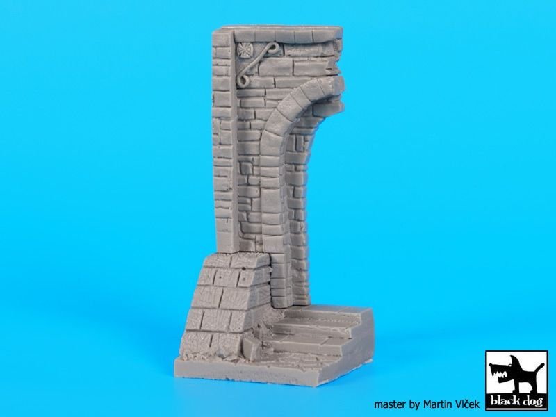 Black Dog D35072 Entrée en ruine avec escalier, socle 1/35 – Bild 6