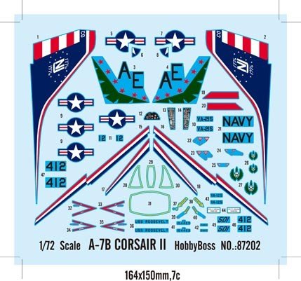Hobby Boss 87202 A-7B CORSAIR II 1/72 – immagine 3
