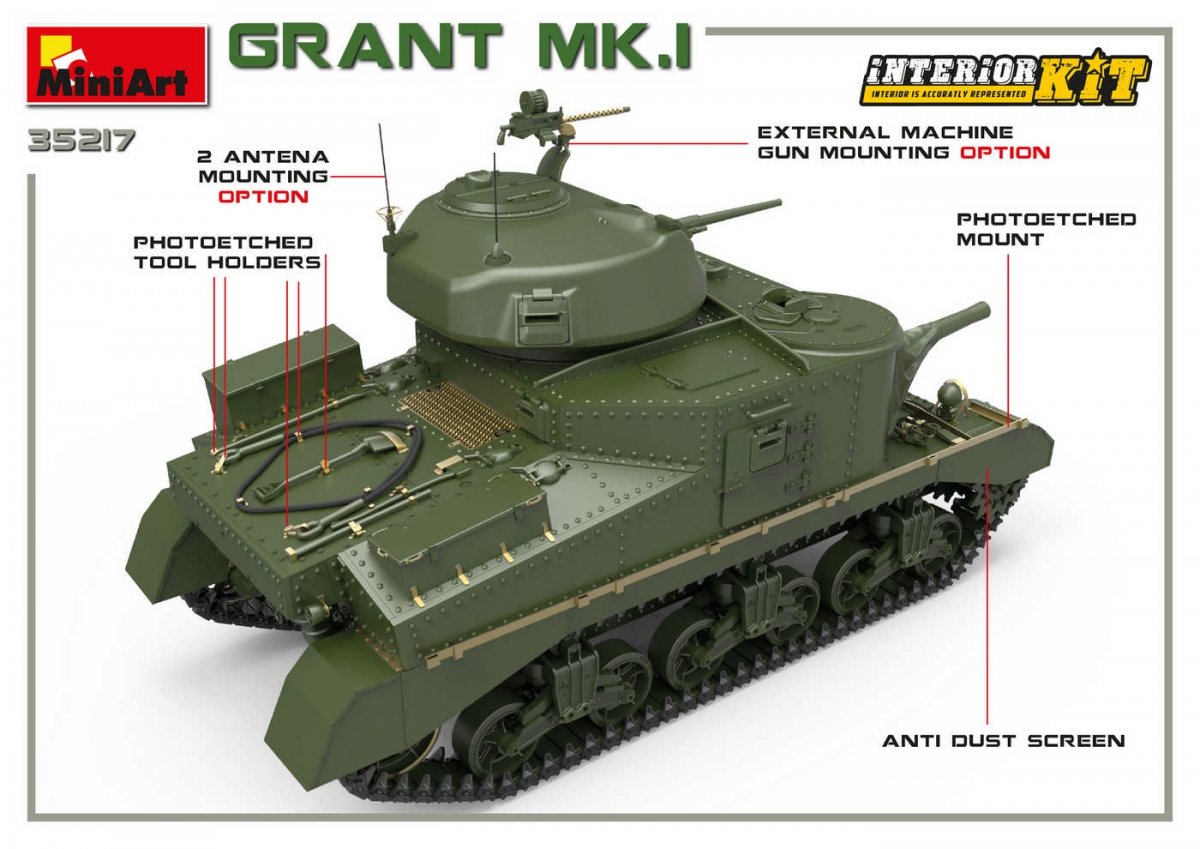 MiniArt 35217 Grant Mk.I avec intérieur 1/35 – image 18