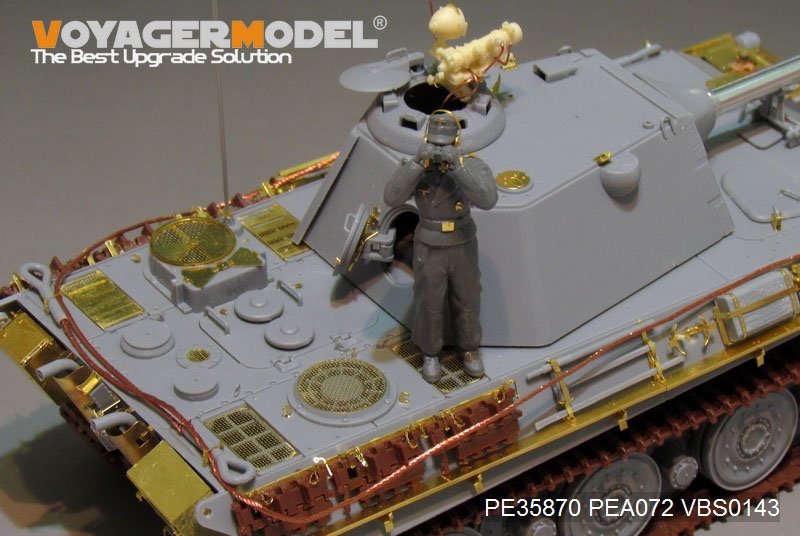 Plan de conception de base du prototype de Panther II allemand de la Seconde Guerre mondiale, modèle Voyager PE35870, pour AMUSING HOBBY, échelle 1/35 – imagen 6