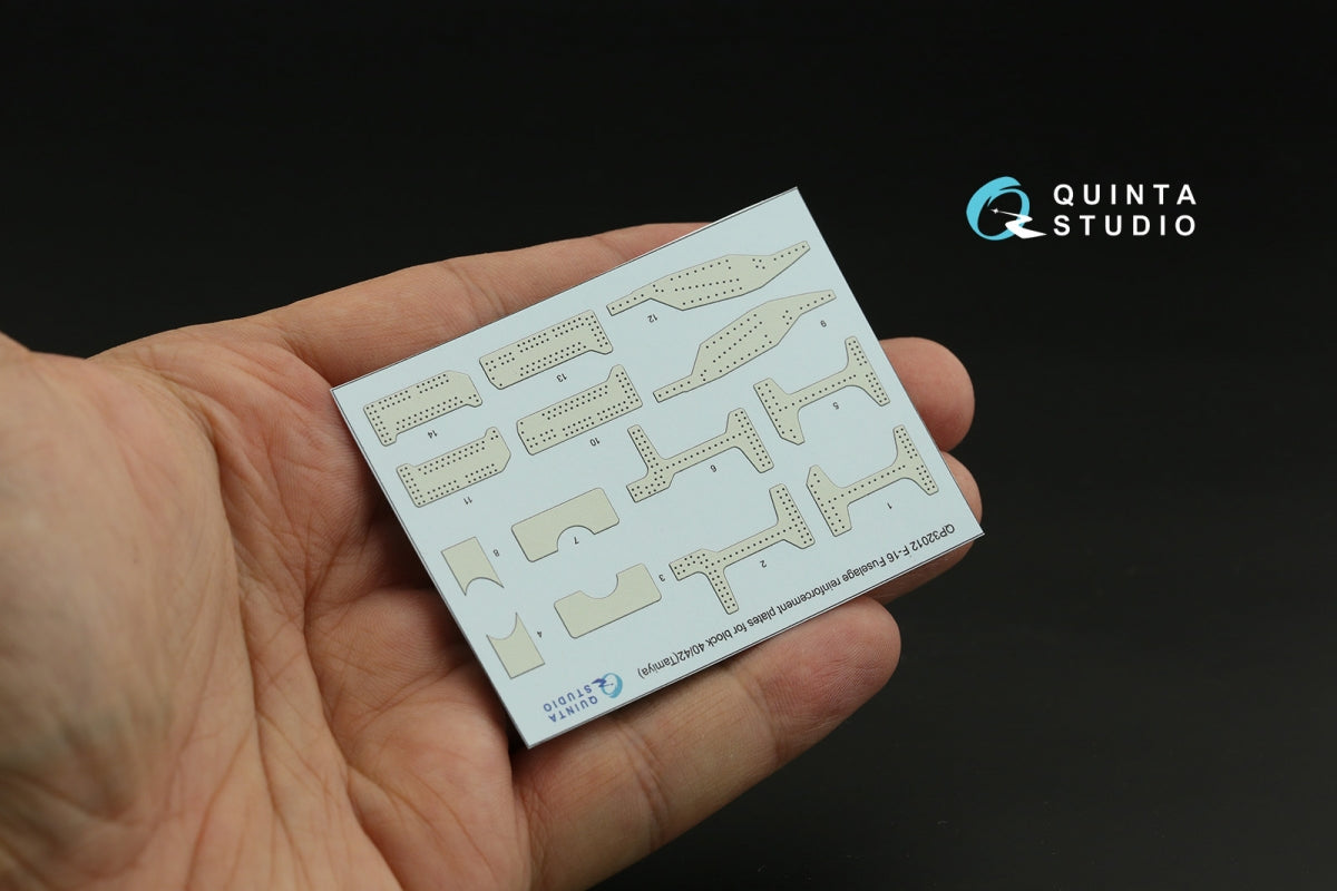 Quinta Studio QP32012 Plaques de renfort pour F-16 bloc 40/42 (Tamiya) 1/32 – image 3