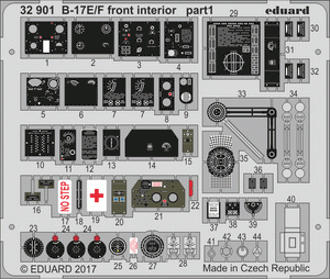 Eduard 32901 B-17E/F intérieur avant 1/32 HK MODELS