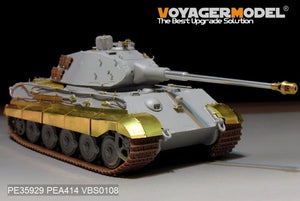 Maquette Voyager PE35929 Char King Tiger allemand de la Seconde Guerre mondiale (tourelle Porsche) pour HOBBYBOSS 84530 1/35  – immagine 4