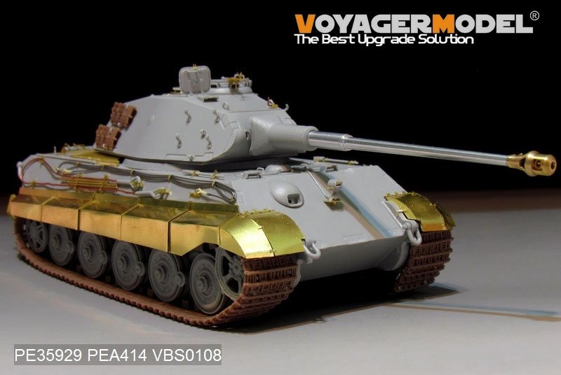 Maquette Voyager PE35929 Char King Tiger allemand de la Seconde Guerre mondiale (tourelle Porsche) pour HOBBYBOSS 84530 1/35  – immagine 4