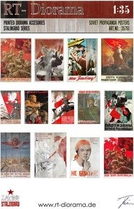 Accessoires imprimés RT-Diorama 35761 : Affiches de propagande soviétiques 1/35