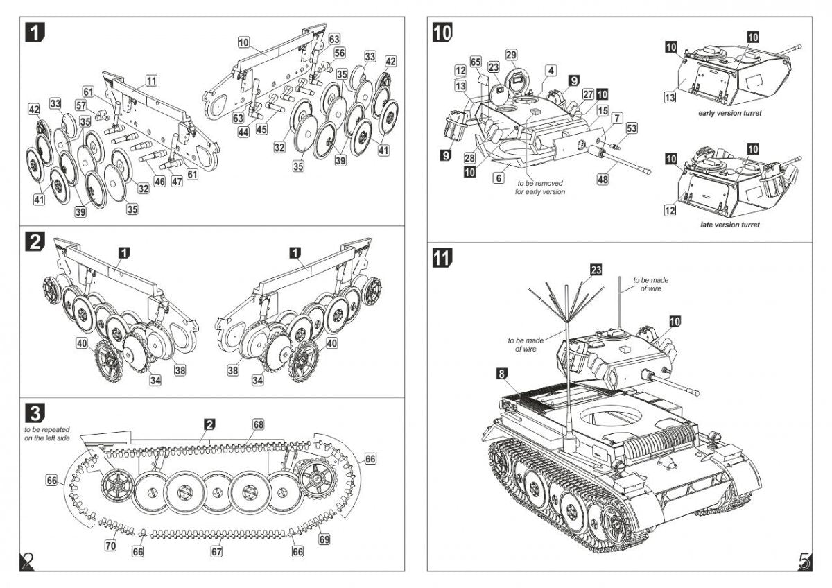 Armory Models 72203 Pz.Kpfw.II Ausf.L Luchs, char de reconnaissance léger allemand de la Seconde Guerre mondiale 1/72 – image 6