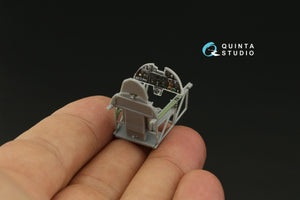 Intérieur imprimé en 3D et coloré sur papier décalcomanie Quinta Studio QD48401 Hawker Hurricane (Hobby Boss) 1/48 – image 6