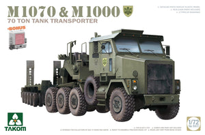 Takom 5021 M1070 &amp;amp; M1000 Transporteur de réservoir de 70 tonnes 1/72