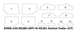 J&amp;#39;adore le kit 63568 M1280 LMTV avec remorque tactique M1101 (LTT) au 1/35 – imagen 4