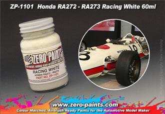 Peinture blanche de course Zero Paints ZP-1101 Honda RA272 - RA273 60 ml