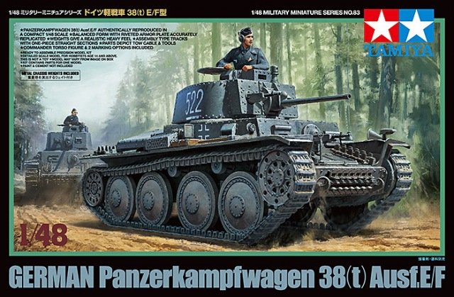 Tamiya 32583 Panzer allemand 38(t) Ausf.E/F (1/48)