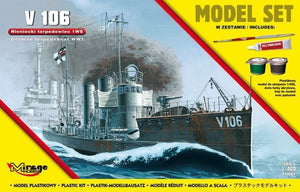 Mirage Hobby 840064 V106 Maquette de torpilleur allemand de la Première Guerre mondiale au 1/400