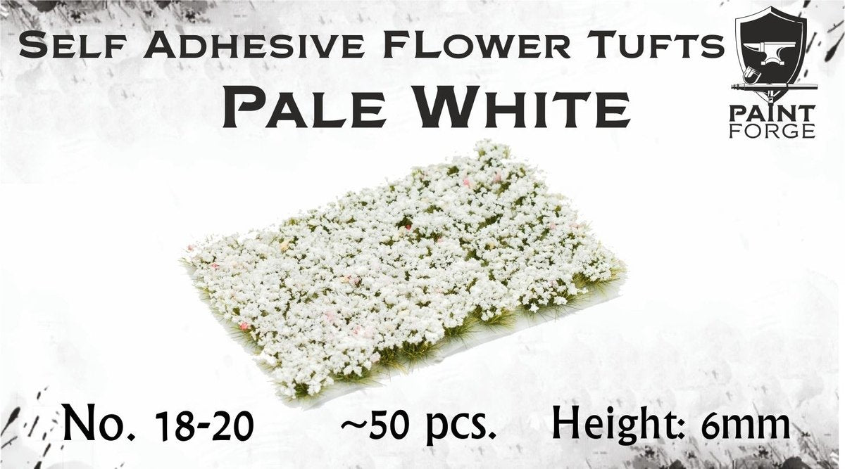 Paint Forge PFFL2618 Fleurs Blanc Pâle 6 mm