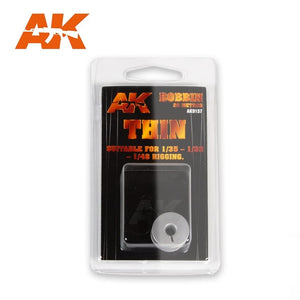 Bobine de gréement élastique AK-Interactive AK9137, épaisseur fine 0,055 mm