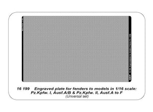 Plaque rainurée Aber 16199 pour ailes de chars allemands Pz.I, Ausf.A/B ou Pz.II, Ausf.A à F, échelle 1/16 – Bild 5