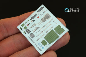 Intérieur imprimé en 3D et coloré sur papier décalcomanie Quinta Studio QD48082 Su-57 (pour kit Zvezda) 1/48 – image 2