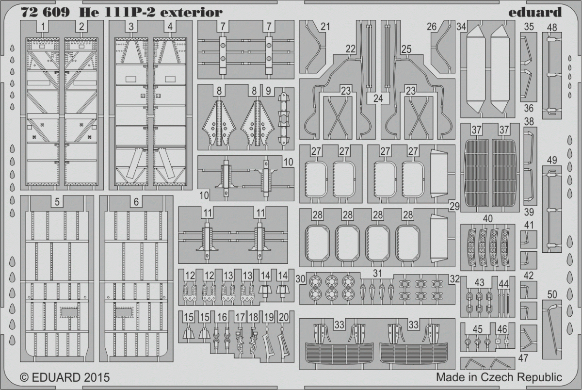 Eduard 72609 He 111P-2 extérieur 1/72 AIRFIX