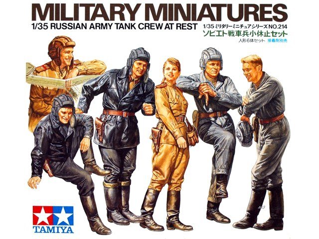 Tamiya 35214 Équipage de char de l'armée russe au repos (1/35)