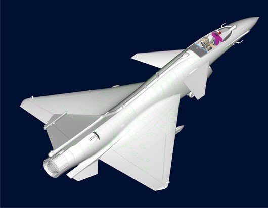 Trumpeter 02848 PLAAF J-10B Dragon Vigoreux (1/48) – Bild 3