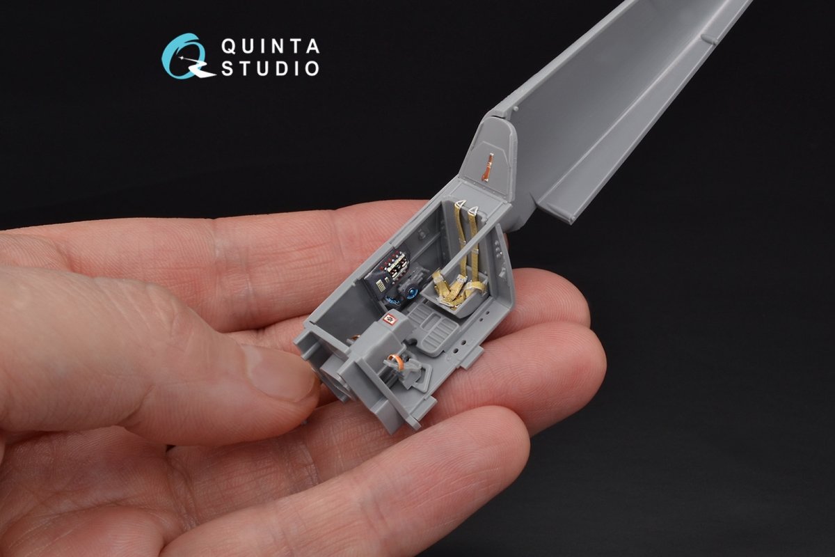 Intérieur imprimé en 3D et coloré sur papier décalcomanie Quinta Studio QD48104 Bf 109G-6 (pour kit Zvezda) 1/48 – Bild 10