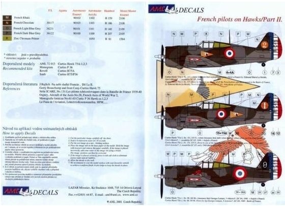 AML D48004 Pilotes français sur Hawk, partie II, échelle 1/48 – image 4