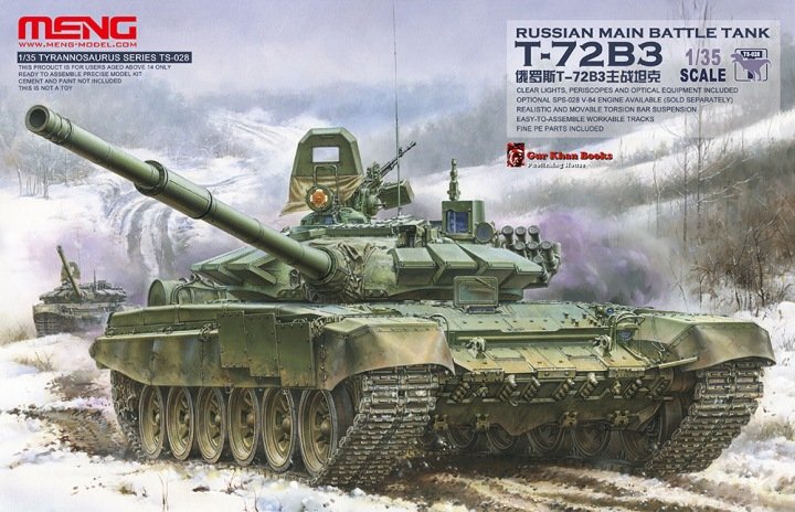 Maquette Meng TS-028 CHAR DE COMBAT PRINCIPAL RUSSE T-72B3 1/35