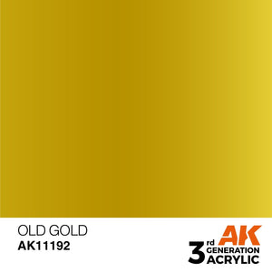 AK Interactive AK11192 OLD GOLD – MÉTALLIQUE 17 ml