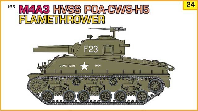 Cyber-Hobby 9124 M4A3 HVSS POA-CWS-H5 (1/35)