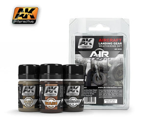 Kit de vieillissement pour train d&amp;#39;atterrissage d&amp;#39;avion AK2030 (Série Air) d&amp;#39;AK Interactive
