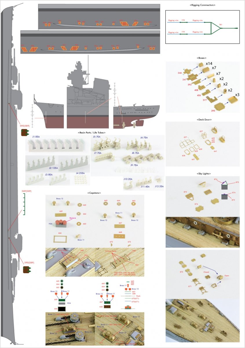 Pontos 35022F1 BISMARCK 1941 Kit de détails (1/350) – image 5