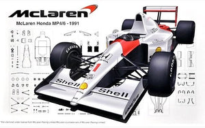Fujimi 092133 McLaren Honda MP4/6 GP du Japon/GP de Saint-Marin/GP du Brésil 1/20