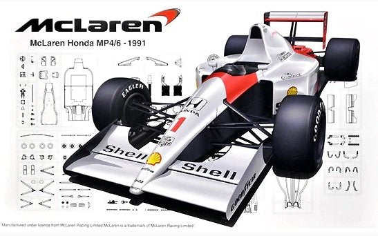 Fujimi 092133 McLaren Honda MP4/6 GP du Japon/GP de Saint-Marin/GP du Brésil 1/20