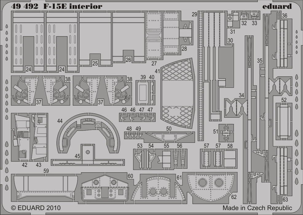 Intérieur du F-15E Eduard 49492 SA 1/48 Academy