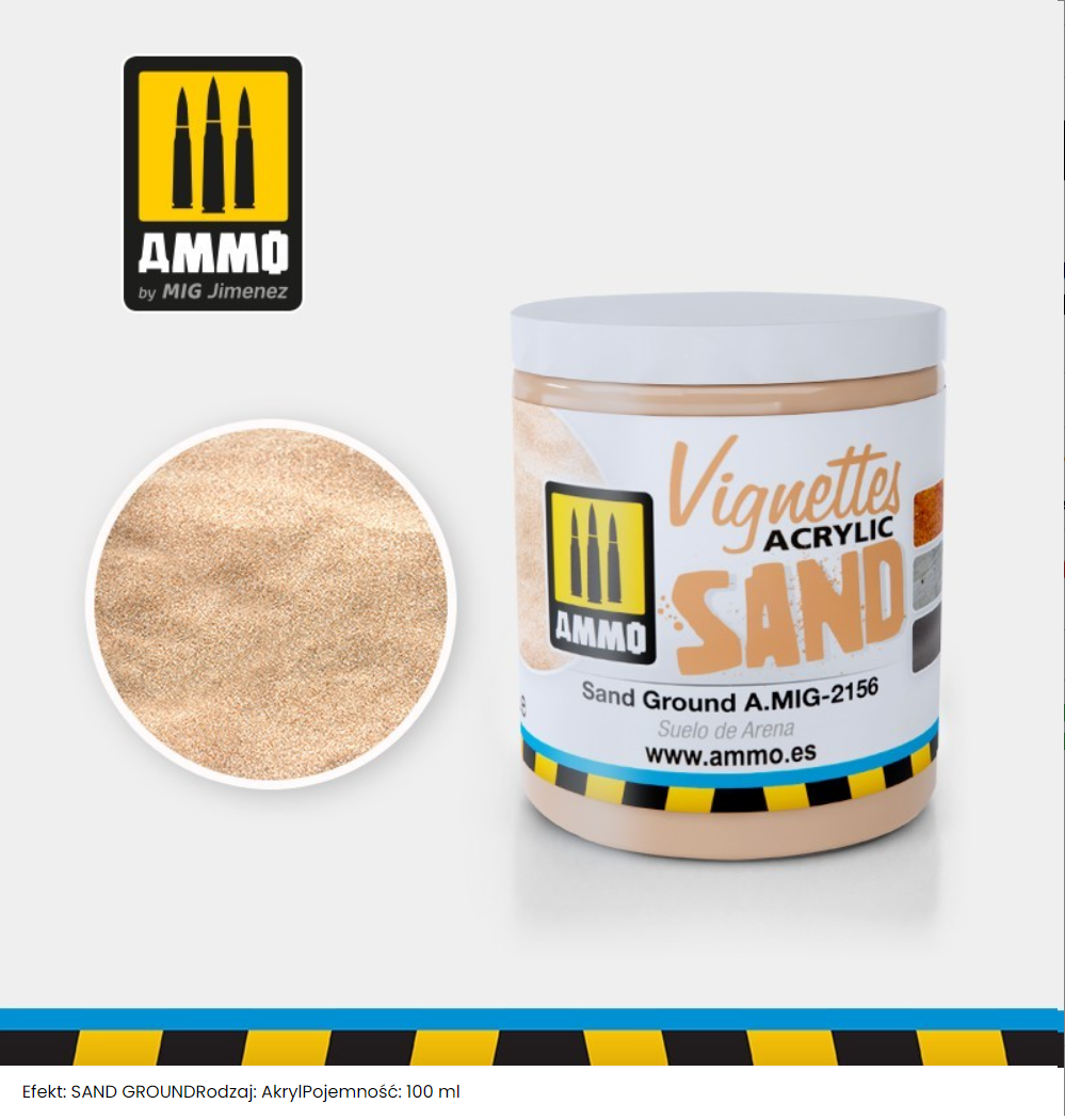 Munitions pour Mig 2156 TEXTURE : SABLE BROYÉ 100 ml