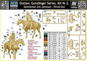 Master Box 35204 Outlaw. Gunslinger n° 2 : Gentleman Jim Jameson, mercenaire, échelle 1/35 – Bild 3