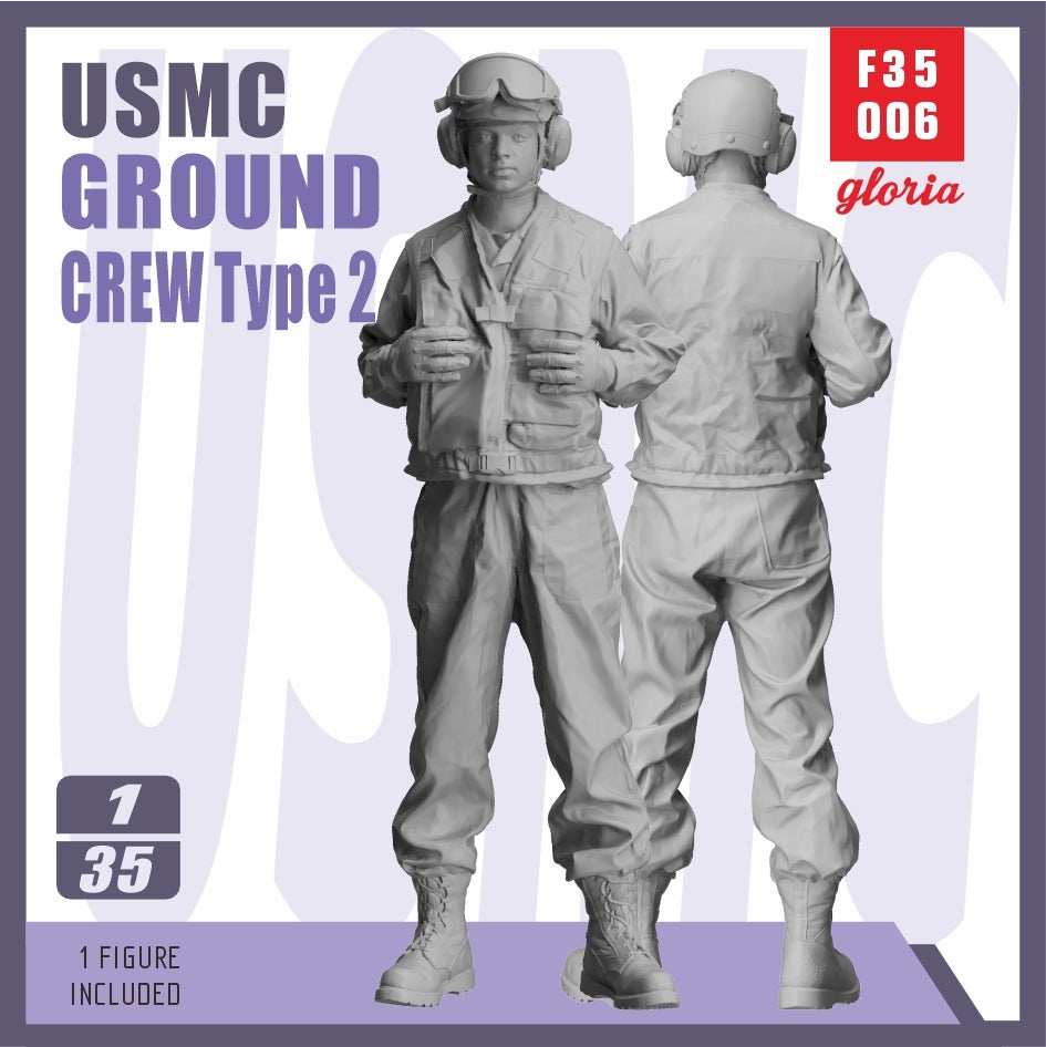 Gloria F35006 USMC LHA/LHD Équipe au sol (Type 2) 1/35