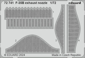 Eduard 72741 Buse d&amp;#39;échappement F-35B TAMIYA 1/72