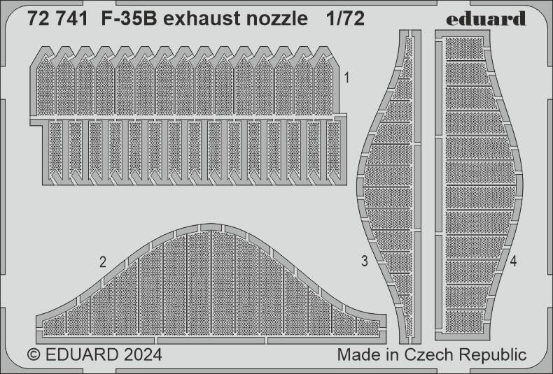 Eduard 72741 Buse d&amp;#39;échappement F-35B TAMIYA 1/72