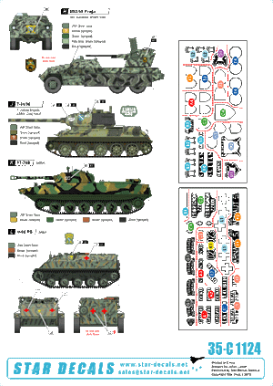 Star Decals 35-C1124 ARBiH (Musulman). T-34/85, M18 Hellcat, T-55/Hellcat, M-84, M-60PB, M53/59 Prague, PT-76B, M47 Patton 1/35 – Bild 2
