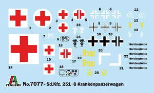 Italeri 7077 Sd.Kfz. 251/8 AMBULANCES 1/72 – immagine 10