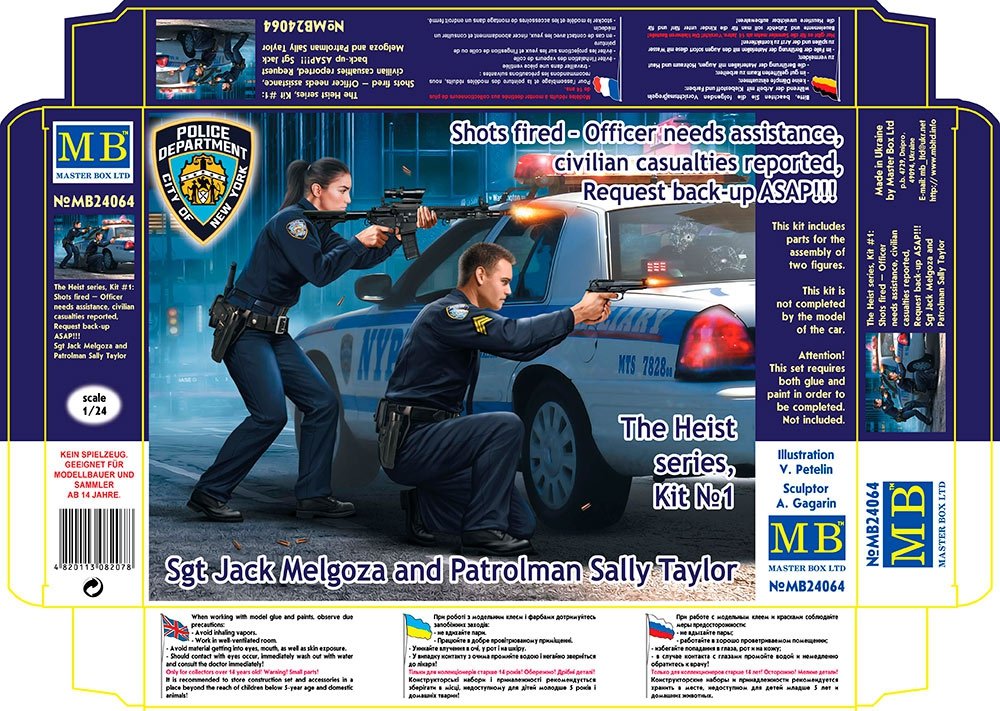 Master Box 24064 Shots fired – Officer needs assistance 1/24 – zdjęcie 2
