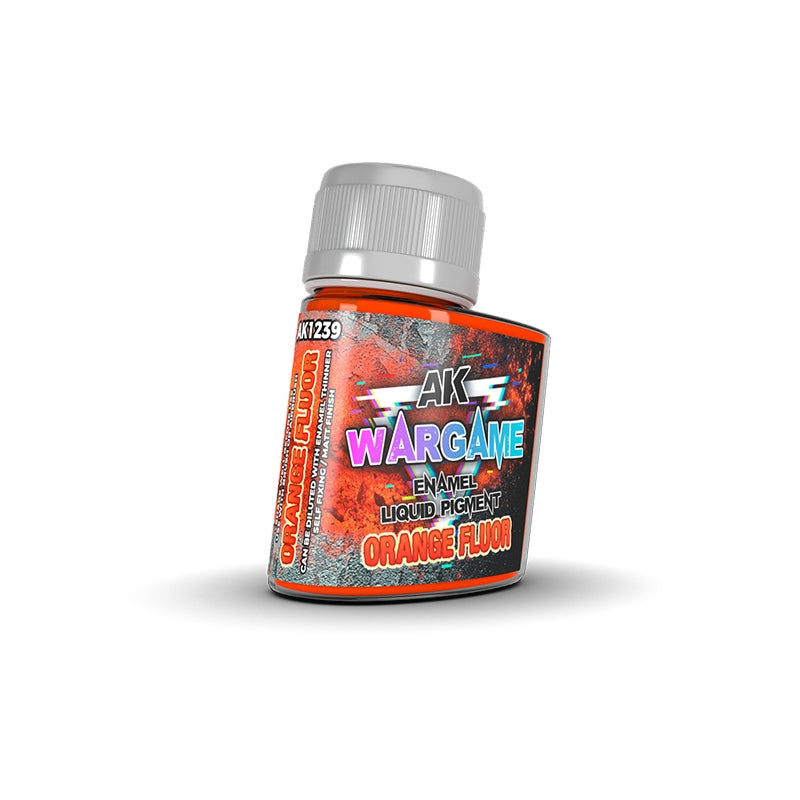 AK Interactive AK1239 ORANGE FLUOR – PIGMENT LIQUIDE ÉMAIL 35 ml