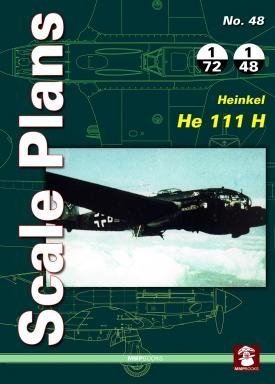 Plans à l&amp;#39;échelle MMP Books 81968 n° 48 Heinkel He 111 H EN
