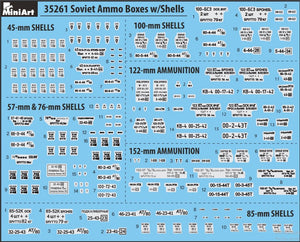 MiniArt 35261 BOÎTES DE MUNITIONS SOVIÉTIQUES AVEC OBLIGATIONS (1/35) – image 2